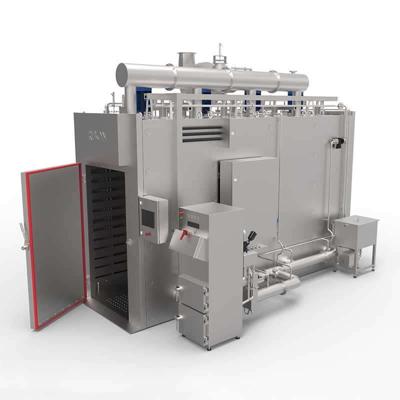 Horizontalis airflow smokehouse
